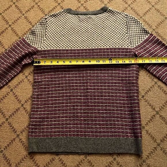 J. Crew sweater w multi patterns, beautiful bead work stripe NWOT XS - Picture 9 of 10